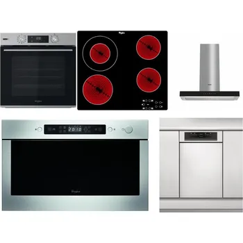 Set domácích spotřebičů WHIRLPOOL OMSK58HU1SX + WHIRLPOOL AKT 8130/NE + WHIRLPOOL WHBS 62F LT K + WHIRLPOOL AMW 439 IX + WHIRLPOOL WSBO 3O34 PF X