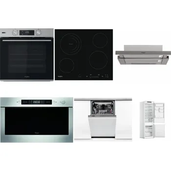 Set domácích spotřebičů WHIRLPOOL OMSK58HU1SX + WHIRLPOOL AKT 8900 BA + WHIRLPOOL AKR 5390/1 IX + WHIRLPOOL AMW 439 IX + WHIRLPOOL WSIO 3O34 PFE X + WHIRLPOOL WHC18 T311