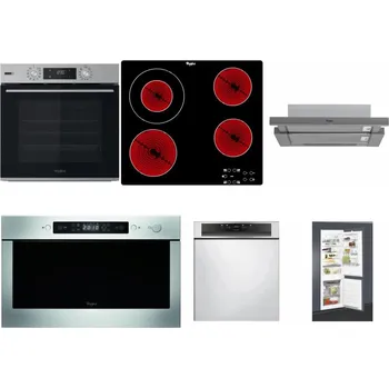 Set domácích spotřebičů WHIRLPOOL OMSK58HU1SX + WHIRLPOOL AKT 8130/NE + WHIRLPOOL AKR 749/1 IX + WHIRLPOOL AMW 439 IX + WHIRLPOOL WBC 3C34 PF X + WHIRLPOOL ART 65031