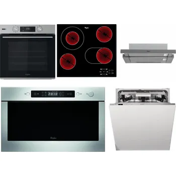 Set domácích spotřebičů WHIRLPOOL OMSK58HU1SX + WHIRLPOOL AKT 8190/BA + WHIRLPOOL AKR 749/1 IX + WHIRLPOOL AMW 439 IX + WHIRLPOOL WIO 3T133 PLE