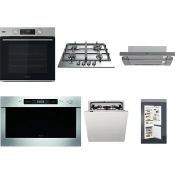 Set domácích spotřebičů WHIRLPOOL OMSK58HU1SX + WHIRLPOOL TKRL 661 IX EU + WHIRLPOOL AKR 749/1 IX + WHIRLPOOL AMW 439 IX + WHIRLPOOL WIC 3C33 PFE + WHIRLPOOL ART 66112