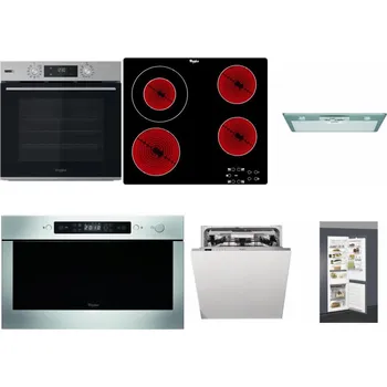 Set domácích spotřebičů WHIRLPOOL OMSK58HU1SX + WHIRLPOOL AKT 8130/NE + WHIRLPOOL AKR 650/1 IX + WHIRLPOOL AMW 439 IX + WHIRLPOOL WIO 3O540 PELG + WHIRLPOOL ART 66112