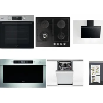 Set domácích spotřebičů WHIRLPOOL OMSK58HU1SX + WHIRLPOOL GOFL 629/NB + WHIRLPOOL AKR 62F LT K + WHIRLPOOL AMW 439 IX + WHIRLPOOL WSIO 3O34 PFE X + WHIRLPOOL ART 66112