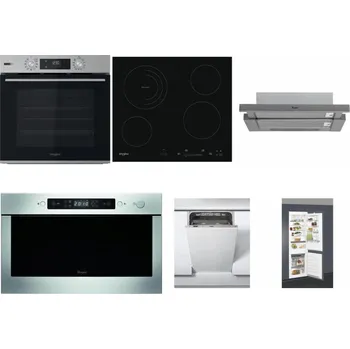 Set domácích spotřebičů WHIRLPOOL OMSK58HU1SX + WHIRLPOOL AKT 8900 BA + WHIRLPOOL AKR 749/1 IX + WHIRLPOOL AMW 439 IX + WHIRLPOOL WSIC 3M27 C + WHIRLPOOL ART 66112