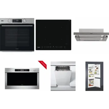 Set domácích spotřebičů WHIRLPOOL OMSK58HU1SX + WHIRLPOOL WL S7260 NE + WHIRLPOOL AKR 5390/1 IX + WHIRLPOOL AMW 423/IX + WHIRLPOOL WSIC 3M27 C + WHIRLPOOL ART 65031