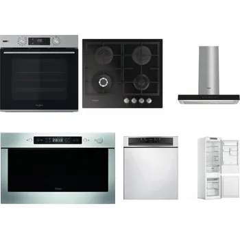 Set domácích spotřebičů WHIRLPOOL OMSK58HU1SX + WHIRLPOOL GOFL 629/NB + WHIRLPOOL WHBS 62F LT K + WHIRLPOOL AMW 439 IX + WHIRLPOOL WBC 3C34 PF X + WHIRLPOOL WHC18 T311