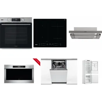 Set domácích spotřebičů WHIRLPOOL OMSK58HU1SX + WHIRLPOOL WL B8160 NE + WHIRLPOOL AKR 5390/1 IX + WHIRLPOOL AMW 423/IX + WHIRLPOOL WSIO 3O34 PFE X + WHIRLPOOL WHC18 T311