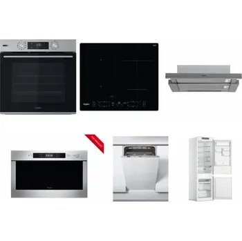 Set domácích spotřebičů WHIRLPOOL OMSK58HU1SX + WHIRLPOOL WL B8160 NE + WHIRLPOOL AKR 749/1 IX + WHIRLPOOL AMW 423/IX + WHIRLPOOL WSIC 3M27 C + WHIRLPOOL WHC18 T311