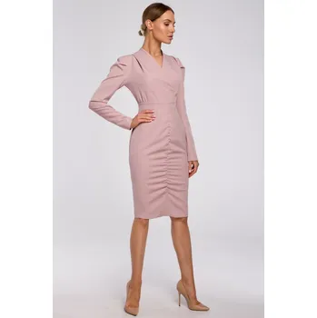 Dámské šaty Made of Emotion Dámské společenské šaty Torel M547 pudrová růžová XL