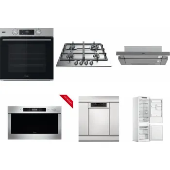 Set domácích spotřebičů WHIRLPOOL OMSK58HU1SX + WHIRLPOOL TKRL 661 IX EU + WHIRLPOOL AKR 749/1 IX + WHIRLPOOL AMW 423/IX + WHIRLPOOL WSBO 3O34 PF X + WHIRLPOOL WHC18 T311