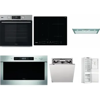 Set domácích spotřebičů WHIRLPOOL OMSK58HU1SX + WHIRLPOOL WL B8160 NE + WHIRLPOOL AKR 650/1 IX + WHIRLPOOL AMW 439 IX + WHIRLPOOL WIO 3T133 PLE + WHIRLPOOL WHC18 T311