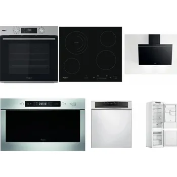 Set domácích spotřebičů WHIRLPOOL OMSK58HU1SX + WHIRLPOOL AKT 8900 BA + WHIRLPOOL AKR 62F LT K + WHIRLPOOL AMW 439 IX + WHIRLPOOL WBC 3C34 PF X + WHIRLPOOL WHC18 T311