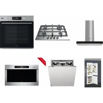 Set domácích spotřebičů WHIRLPOOL OMSK58HU1SX + WHIRLPOOL TKRL 661 IX EU + WHIRLPOOL WHBS 62F LT K + WHIRLPOOL AMW 423/IX + WHIRLPOOL WIO 3O540 PELG + WHIRLPOOL ART 66112