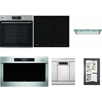 Set domácích spotřebičů WHIRLPOOL OMSK58HU1SX + WHIRLPOOL AKT 8900 BA + WHIRLPOOL AKR 650/1 IX + WHIRLPOOL AMW 439 IX + WHIRLPOOL WSBO 3O34 PF X + WHIRLPOOL ART 65031