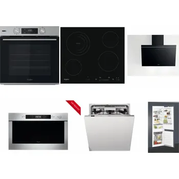 Set domácích spotřebičů WHIRLPOOL OMSK58HU1SX + WHIRLPOOL AKT 8900 BA + WHIRLPOOL AKR 62F LT K + WHIRLPOOL AMW 423/IX + WHIRLPOOL WIO 3T133 PLE + WHIRLPOOL ART 65031
