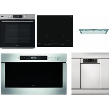 Set domácích spotřebičů WHIRLPOOL OMSK58HU1SX + WHIRLPOOL WL S7260 NE + WHIRLPOOL AKR 650/1 IX + WHIRLPOOL AMW 439 IX + WHIRLPOOL WSBO 3O34 PF X