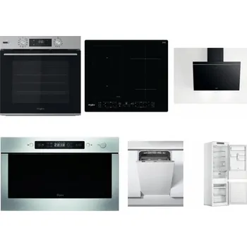 Set domácích spotřebičů WHIRLPOOL OMSK58HU1SX + WHIRLPOOL WL B8160 NE + WHIRLPOOL AKR 62F LT K + WHIRLPOOL AMW 439 IX + WHIRLPOOL WSIC 3M27 C + WHIRLPOOL WHC18 T311