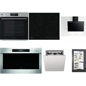 Set domácích spotřebičů WHIRLPOOL OMSK58HU1SX + WHIRLPOOL AKT 8900 BA + WHIRLPOOL AKR 62F LT K + WHIRLPOOL AMW 439 IX + WHIRLPOOL WIC 3C33 PFE + WHIRLPOOL ART 65031