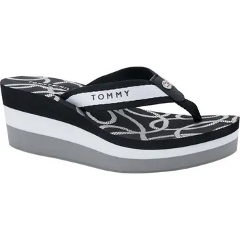 Dámské holínky Tommy Hilfiger Žabky NAUTICAL | Barva:černý | Velikost:39