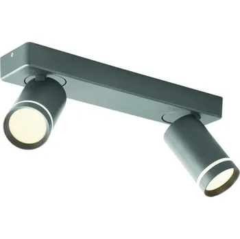 Nástěnné svítidlo ACA Lighting nástěnné a stropní svítidlo 2XGU10 DIVINO šedá hliník IP20 32X7X13,5CM RA3632SGY