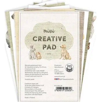 Blok P13 Mini kreativní blok Zvířátka 10x15cm