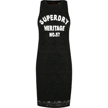 Dámské šaty Superdry Šaty BLAKE | Barva:černý | Velikost:S