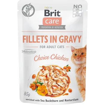 Pro kočku Brit Care Cat filety v omáčce výběrové kuřecí 48 × 85 g