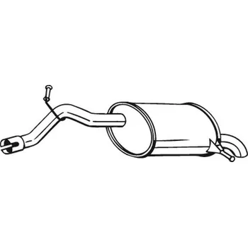 Výfukový systém Zadní tlumič výfuku BOSAL 190-085