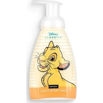 Péče o ruce Disney Classics 2in1 dětská pěna na ruce a tělo s pumpičkou Simba 300ml (žlutý)