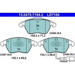 Sada brzdových destiček, kotoučová brzda ATE 13.0470-7184.2
