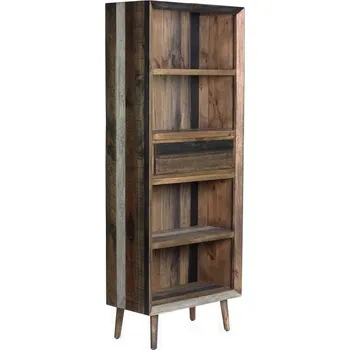 Knihovna Masivní barevná knihovna Cairo recyklované dřevo