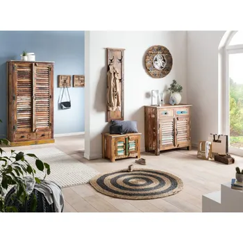 Předsíňová stěna Set do předsíně recyklované dřevo Lungo