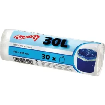 Pytle na odpadky Sáčky na odpadky 30 l bílé 30 ks / 50x60 cm