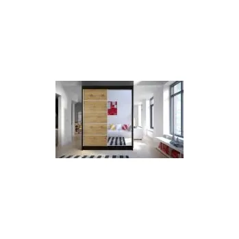 Šatní skříň FALCO Skříň Camino III černá/artisan