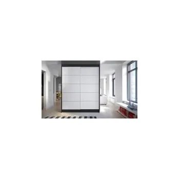 Šatní skříň FALCO Skříň Camino IV černá/bílá