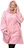 Deka s kapucí a rukávy 80 x 110 cm, růžová
