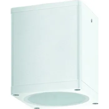 Venkovní osvětlení ACA Lighting GU10 venkovní hranaté stropní svítidlo 230V bílá IP65 GU10 MAX.35W LG2401GU10W