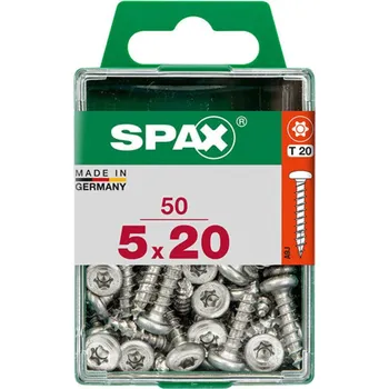 Vrut SPAX Vrut 5x20, půlkulatá hlava, T-STAR plus, WIROX, 50 ks (M)