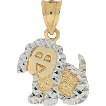 Přívěsek Zlatý dvoubarevný pes