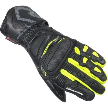 Moto rukavice Rukavice na moto Nazran RX-10 2.0 black/yellow vel. M