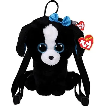 Školní batoh TY Batoh plyšový černobílý pes