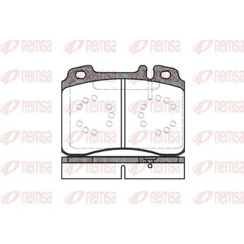Brzdová destička Sada brzdových destiček, kotoučová brzda REMSA 0379.20