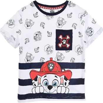 Bílo-modré chlapecké tričko Paw Patrol Velikost: 98