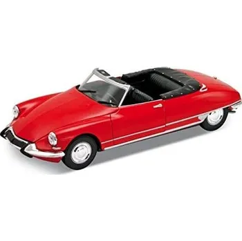 autíčko Model auta Welly Citroën DS 19 Cabriolet Convertible (červená) 1:24