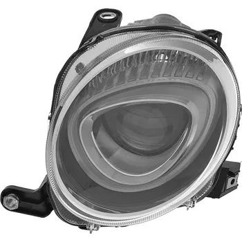 Přední světlomet ACI FIAT 500 15- přední světlo H7 (el. ovládané s motorkem) L