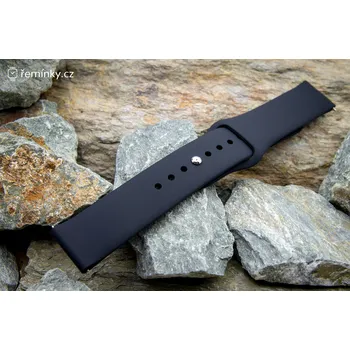 Silikonový řemínek A-nis AS1606.01 Barva spony: stříbrná, Délka řemínku: standardní velikost, Šířka řemínku v mm: 22