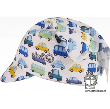 Čepice Funkční šátek Dráče - Emily kšilt 16, bílá auto Barva: Bílá, Velikost: XS 48-50