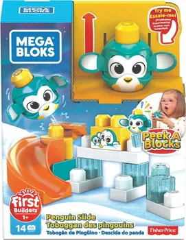 Stavebnice Mega Bloks Fisher Price Mega Bloks Peek A Blocks tučňák 14 dílků