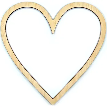 MMboutique Dřevěný výřez - srdce