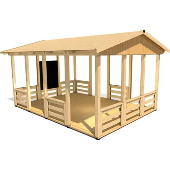 Zahradní domek Učebna HEROLD A3344 s podlahou 14,1 m2 (327x433 cm, tl.19 mm)